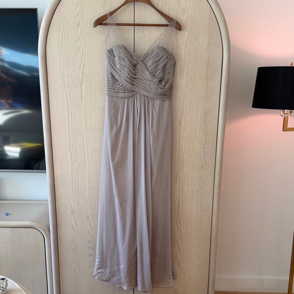 Elegant Gray Evening Gown